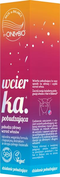 ONLYBIO WCIERKA DO SKÓRY GŁOWY POBUDZAJĄCA 100 ML zdjęcie 3