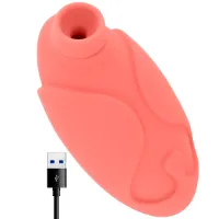 ohmama coralowy stymulator falowy z 10 trybami i ładowaniem usb 10x5,5cm