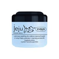 Ziaja Jeju cukrowy peeling do ciała w czarne kropki, 200ml