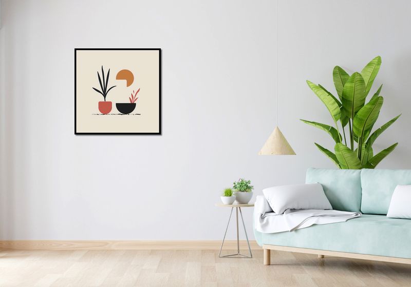 Plakat 70x70cm Domowy Ogród zdjęcie 4