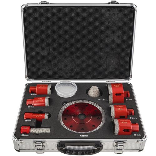 WIERTŁA WIERTŁO DIAMENTOWE OTWORNICE DO GRESU 20-74 MM OTWORNIC TARCZA GRES na Arena.pl