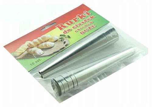 FOREMKI DO RUREK DO PIECZENIA RURKI Z KREMEM CIASTEK 10szt DUŻE 12cm SUPER na Arena.pl