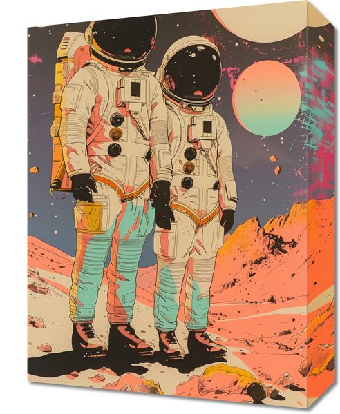 Obraz 30x40cm Astrounauci Kosmonauci zdjęcie 1