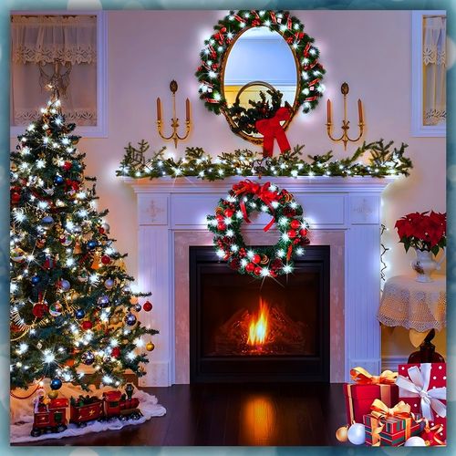 LAMPKI CHOINKOWE BIAŁY ZIMNY 300 LED WEW/ZEW NA CHOINKĘ 22 METRY 8 TRYBÓW na Arena.pl