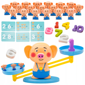 Gra Nauka Liczenia - Równoważnia Waga Szalkowa Świnka - Piggy Balance