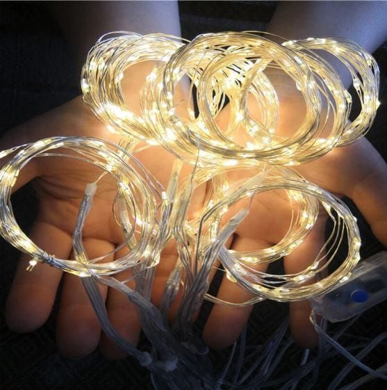 KURTYNA ŚWIETLNA 200 LED DRUCIKI 2x2m BIAŁY CIEPŁY 200L USB PILOT zdjęcie 11