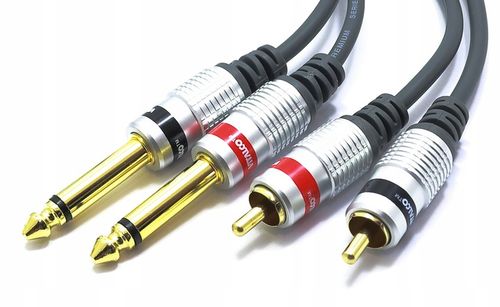 KABEL 2x JACK 6,3 MONO 2X RCA VITALCO MK50 3m na Arena.pl