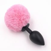 Zestaw korków  Bunny plug 3 - pack black with pink tail starter 3 - pack