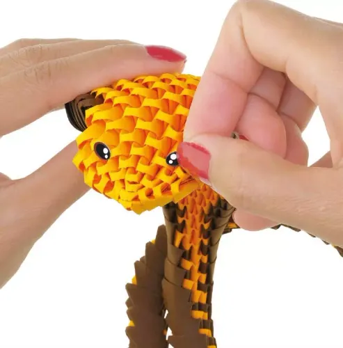 Zabawka kreatywna dla dzieci i dorosłych - Origami 3D Kobra (360 elementów) na Arena.pl