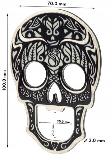 OTWIERACZ DO BUTELEK PIWA KAPSLI CZASZKA METALOWY na Arena.pl