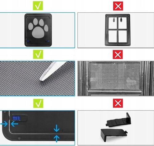 DRZWICZKI DRZWI DLA PSA KOTA WAHADŁOWE PRZEJŚCIE na Arena.pl