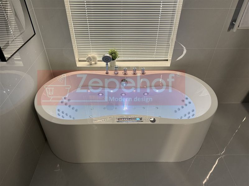 PIĘKNA OWALNA WANNA Z HYDROMASAŻEM 170X80 z 1 ODLEW GRZAŁKA zdjęcie 40