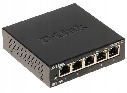 Switch D-Link 5p DGS-105 (5x10/100/1000Mbit) na Arena.pl