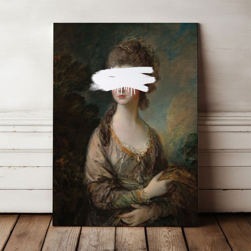 Obraz na płótnie portret spray pop art 80x120 cm na Arena.pl