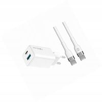 Szybka ładowarka GaN 45W 2 wejścia USB i USB-C z kablem do Oppo Reno 12