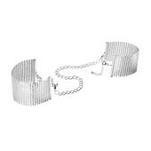 kajdanki desir metallique mesh silver handcuffs bijoux indiscrets