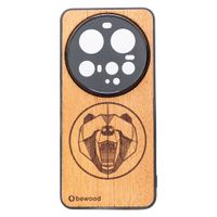 Drewniane Etui Bewood do Xiaomi 15 Ultra NIEDŹWIEDŹ MERBAU