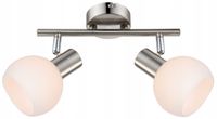 Candellux MAURO lampa sufitowa LED RGB z pilotem, srebrna E14 2x14W