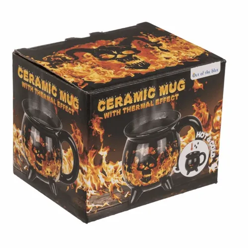 Kubek Kocioł Czarownicy - Czaszka w Płomieniach na Arena.pl