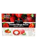 Mochi truskawkowe śmietanka podwójne nadzienie japońskie owocowe ciastka ryżowe z mąki kleistej 180g