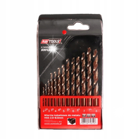 AWTOOLS WIERTŁA DO METALU 2-8,0mm KOBALTOWE 13 SZT
