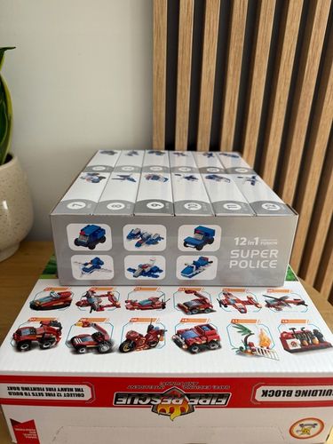 KLOCKI KONSTRUKCYJNE 12w1 POJAZDY RATOWNICZE KALENDARZ ADWENTOWY PREZENT na Arena.pl