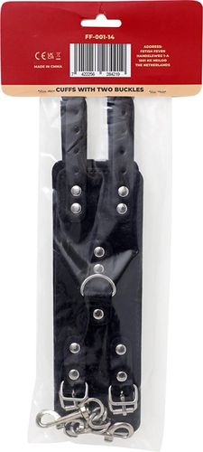 fetish fever   cuffs with two buckles   black na Arena.pl