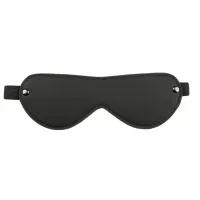 easytoys leather eye mask - skorzana maska na oczy z elastyczną taśmą
