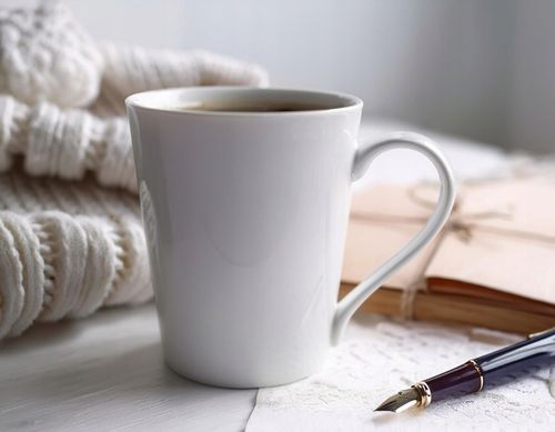 Kubki ceramiczne białe GLASMARK zestaw 6szt kawę latte herbatę 250ml na Arena.pl