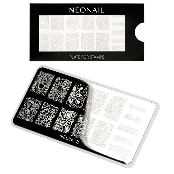 NEONAIL Blaszka do stempli stamping plate 03 zdjęcie 1