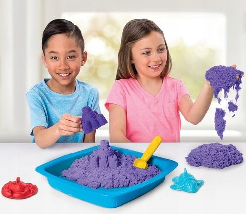 Piasek Kinetyczny 3KG Piaskownica Basen Foremki Zestaw XXL WYBIERZ KOLORY na Arena.pl
