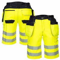 Krótkie Spodnie Spodenki Robocze Ostrzegawcze Pw343 Hivis R. 40 Pas 102Cm
