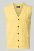 Polo Ralph Lauren z mieszanki bawełny i kaszmiru ze ściegiem warkoczowym S