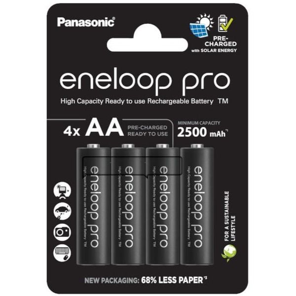 Grube paluszki akumulatorki baterie Panasonic eneloop PRO AA 2500mAH 4 szt. zdjęcie 1