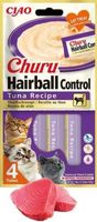 INABA CAT CHURU HAIRBALL TUNA 4x14g (56g)