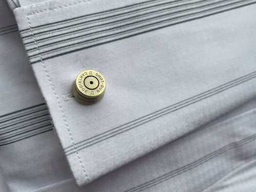 Spinki do mankietów EXC Nabój Naboje Łuski Shot Gun dla myśliwego żołnierza na Arena.pl