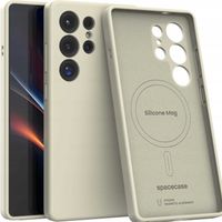 Spacecase Silicone Mag Galaxy S25 Ultra Beige