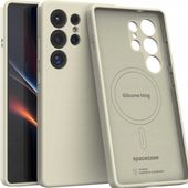 Spacecase Silicone Mag Galaxy S25 Ultra Beige