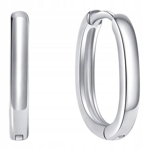 Kolczyki srebrne 925 elipsa geometryczne angielskie zapięcie srebro 925 na Arena.pl