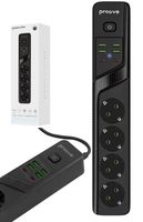 Proove Listwa zasilająca 2m 3000W Power Socket P-04 (4xAC + 4xUSB + 2xType