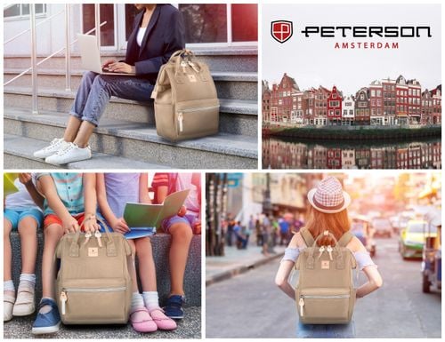 plecak materiałowy ptn beta-6065 khaki na Arena.pl