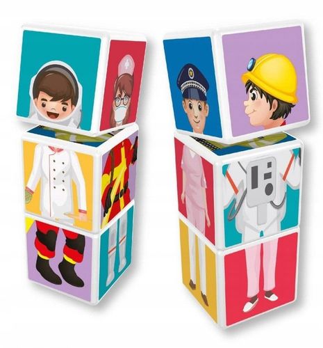 Zabawka dla dzieci SMILY PLAY Klocki Magnetyczne 12 Zawodów SP83465 na Arena.pl