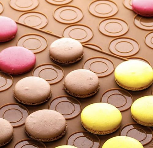 Mata silikonowa do makaroników duża foremka forma do pieczenia ciastek bez na Arena.pl