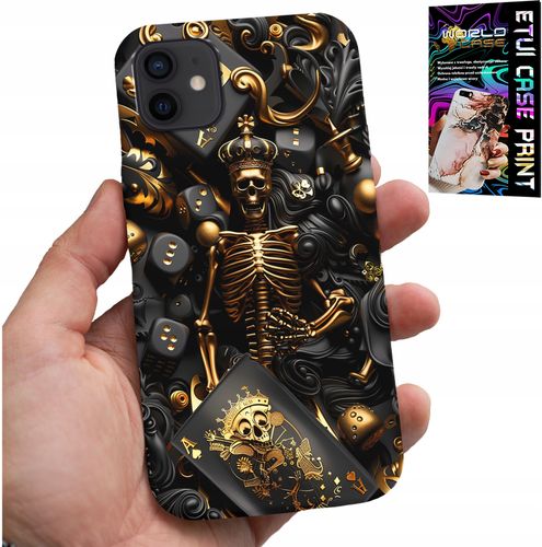ETUI DO IPHONE 12 MINI - KRÓL POKER KOŚCI AS WZORY DLA MEN +SZKŁO na Arena.pl