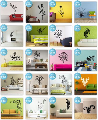 NAKLEJKI ścienne NAKLEJKA kwiaty floral ŚCIANĘ 120 na Arena.pl