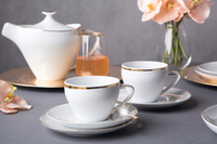 Serwis herbaciano-kawowy na 12 osób porcelana MariaPaula Moderna Gold 39 el