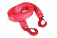 Lina linka holownicza taśmowa 7500 kg 50 mm 5 m hak + hak AMIO-02013