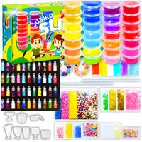 ZESTAW SLIME DO ROBIENIA GLUTÓW WIELKI KREATYWNY 120w1 BOX PREZENT XXL