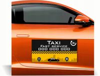 Magnes na auto reklama magnetyczna 60x30 TAXI FAST SERVICE dużo wzorów