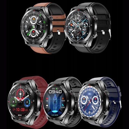 SMARTWATCH ZEGAREK MĘSKI GLUKOZA POMIAR CUKRU EKG CIŚNIENIE MENU POLSKIE na Arena.pl